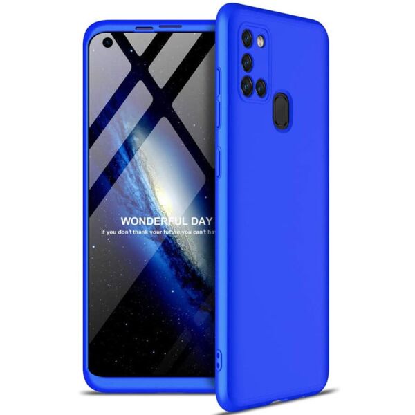 

Пластиковая накладка GKK LikGus 360 градусов (opp) для Samsung Galaxy A21s Синий