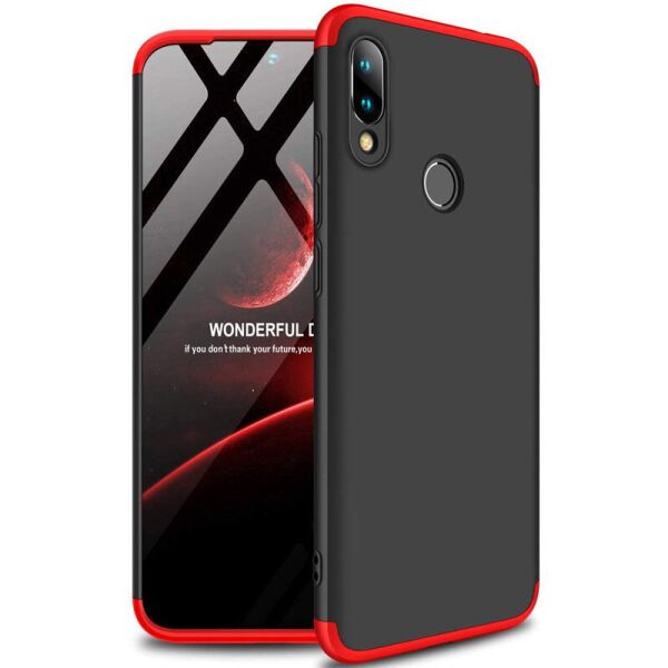 

Пластиковая накладка GKK LikGus 360 градусов (opp) для Xiaomi Redmi 7 Черный / Красный