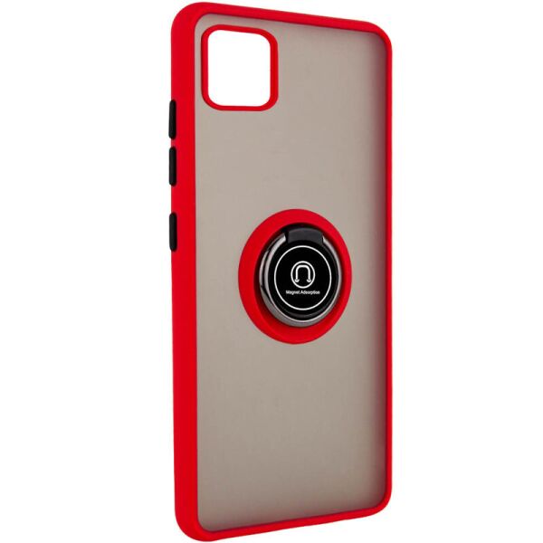 

TPU+PC чехол Deen ColorEdgingRing for Magnet для Realme C11 Красный