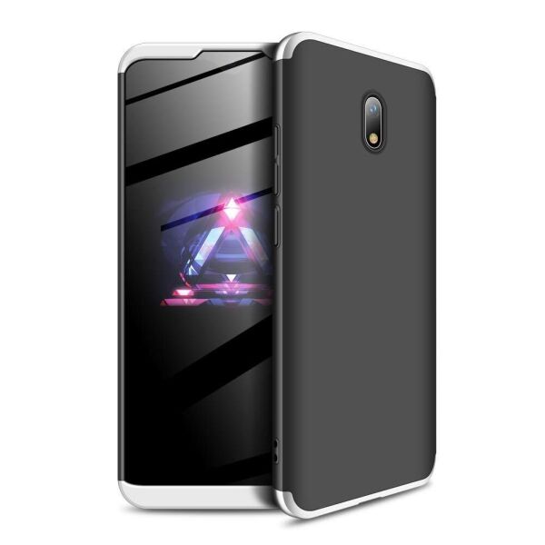 

Пластиковая накладка GKK LikGus 360 градусов для Xiaomi Redmi 8A Черный / Серебряный