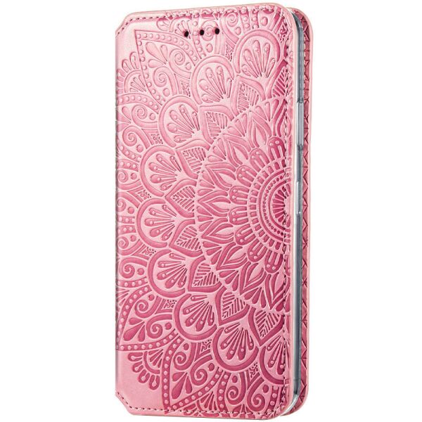 

Кожаный чехол книжка GETMAN Mandala (PU) для Samsung Galaxy A12 Розовый