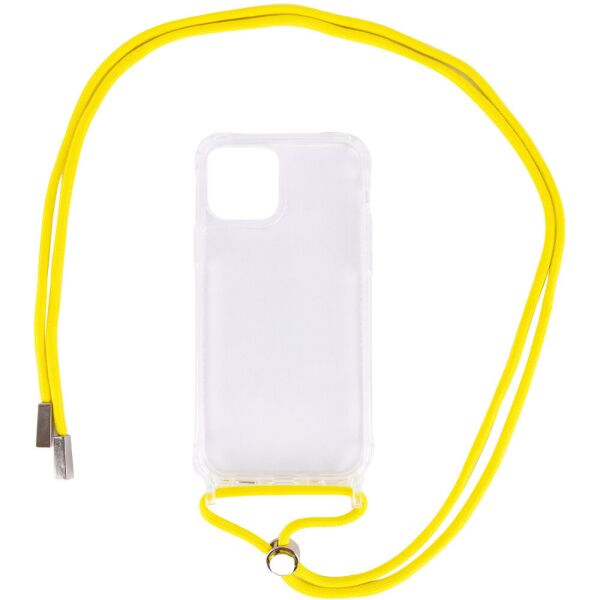 

Чехол TPU Crossbody Transparent для Apple iPhone 12 Pro / 12 (6.1") Желтый