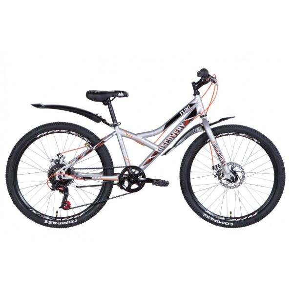 

24" DISCOVERY FLINT DD 2021, х13 Рама, Серый с красным, ES1116