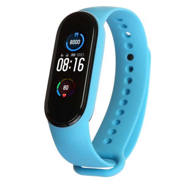 

Ремешок для Xiaomi Mi Band 6 / 5 Light Blue силиконовый (ARS56987)