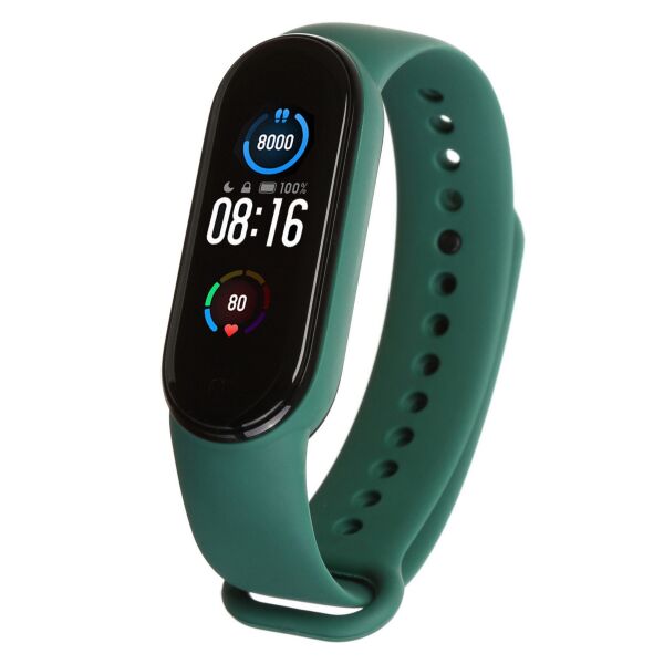 

Ремешок для Xiaomi Mi Band 6 / 5 Green силиконовый (ARS56988)