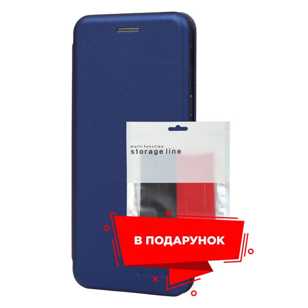 

Чехол-книжка G-Case для Samsung A6 Plus 2018 A605 Blue + органайзер в подарок (ARS52888)