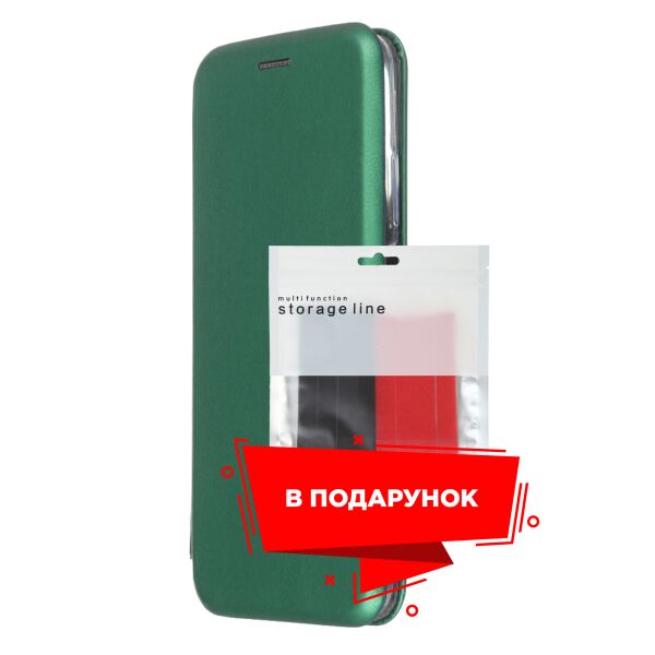 

Чехол-книжка G-Case для Xiaomi Poco M3/Redmi 9T Green + Органайзер в подарок (ARS58676)