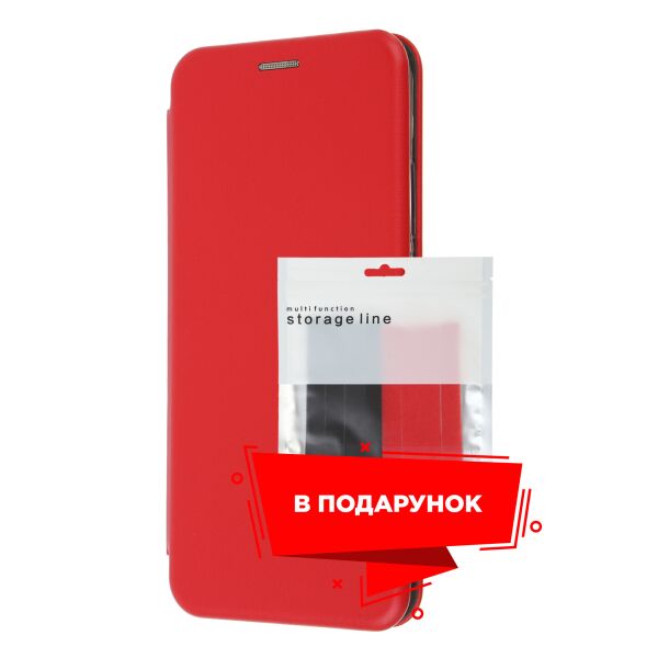 

Чехол-книжка G-Case для Xiaomi Redmi 9C Red + органайзер в подарок (ARS57377)