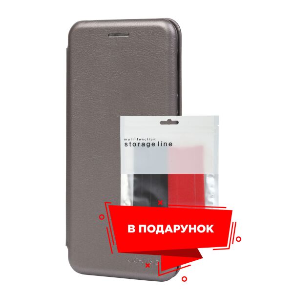 

Чехол-книжка G-Case для Samsung A6 2018 A600 Grey + органайзер в подарок (ARS52886)
