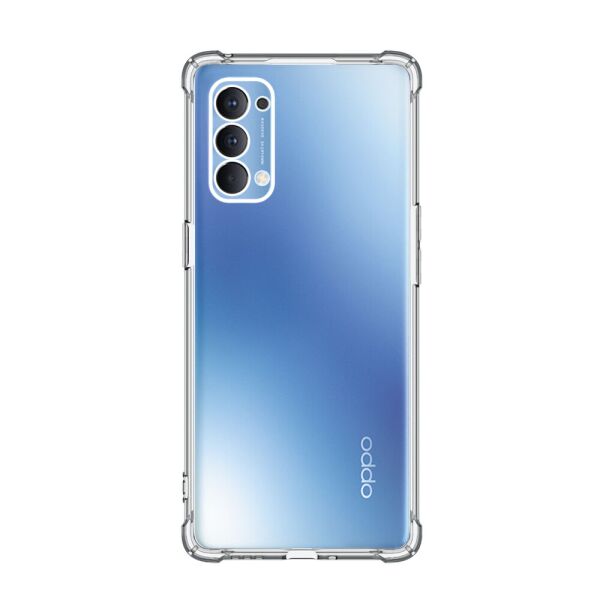 

Прозрачный силиконовый чехол с усиленными краями для OPPO Reno4 (ARS57166)
