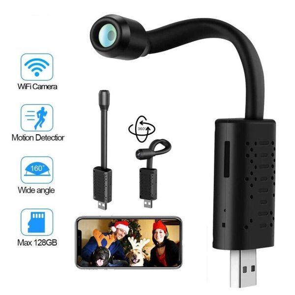 

Мини wifi камера USB с гибкой ножкой Ztour U21 wifi, 2 Мп, Full HD 1080P