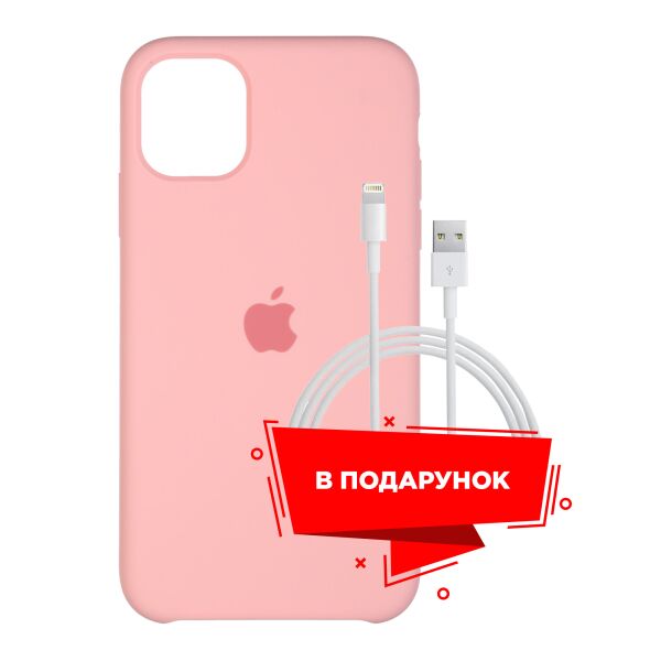 

Чехол для Apple iPhone 11 Pro Max Peach + кабель Lightning (ARS55778)