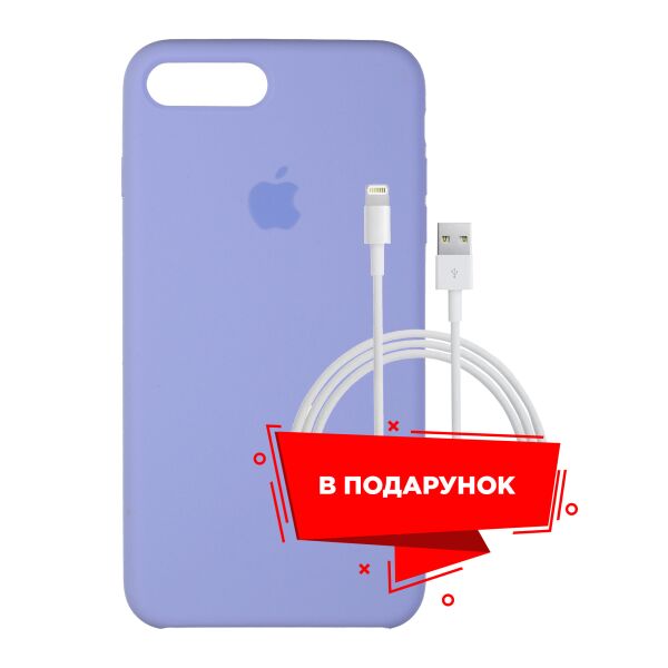 

Чехол для Apple iPhone 8 Plus Lavender + кабель Lightning (ARS54491)
