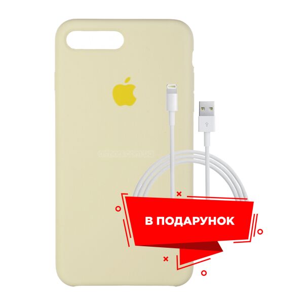 

Чехол для Apple iPhone 8 Plus Mellow Yellow + кабель Lightning (ARS54860)