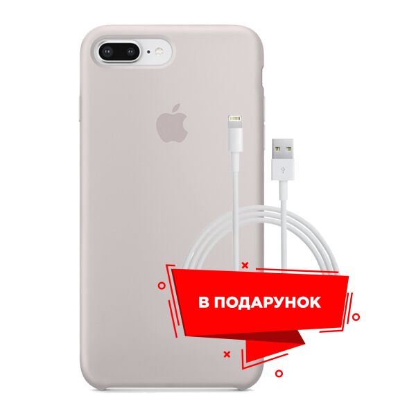 

Чехол для Apple iPhone 8 Plus Lavender Purple + кабель Lightning (ARS49470)