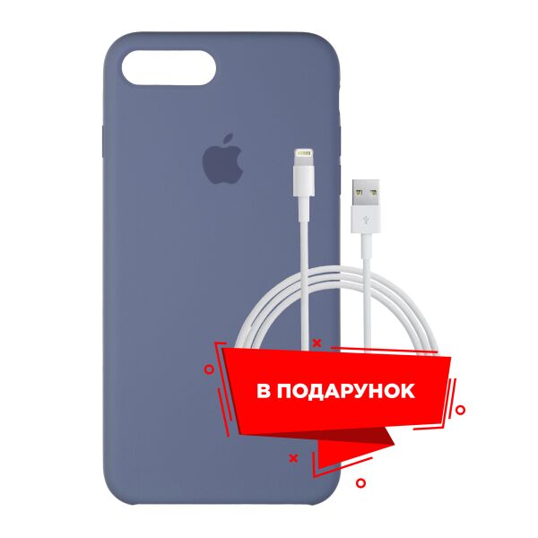 

Чехол для Apple iPhone 8 Plus Lavender Grey + кабель Lightning (ARS54978)