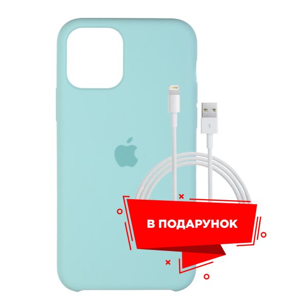 

Чехол для Apple iPhone 11 Pro Marine Green + кабель Lightning (ARS55737)
