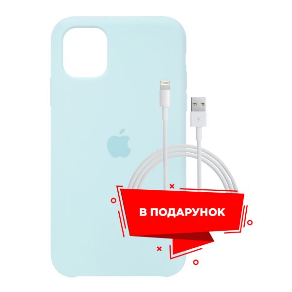 

Чехол для Apple iPhone 11 Sky Blue + кабель Lightning (ARS55625)