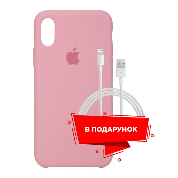 

Чехол для Apple iPhone XS Max Pink + кабель Lightning (ARS53252)