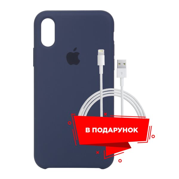 

Чехол для Apple iPhone XS Max Midnight Blue + кабель Lightning (ARS53250)