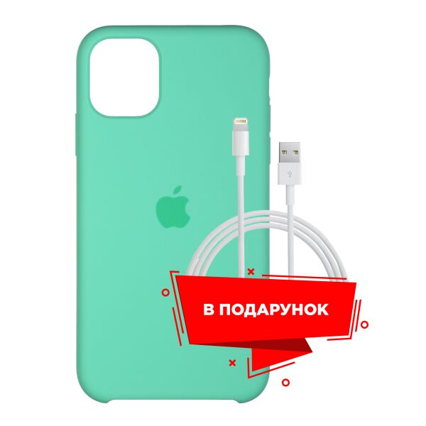 

Чехол для Apple iPhone 11 Spearmint + кабель Lightning (ARS55636)