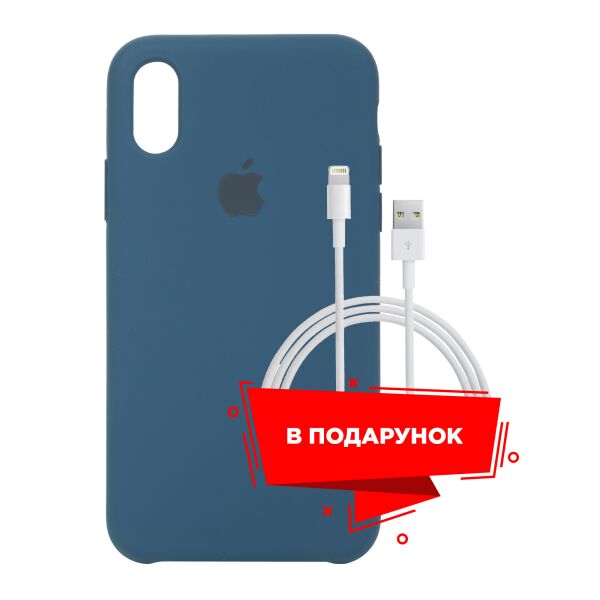 

Чехол для Apple iPhone XS/X Cosmos Blue + кабель Lightning (ARS51036)