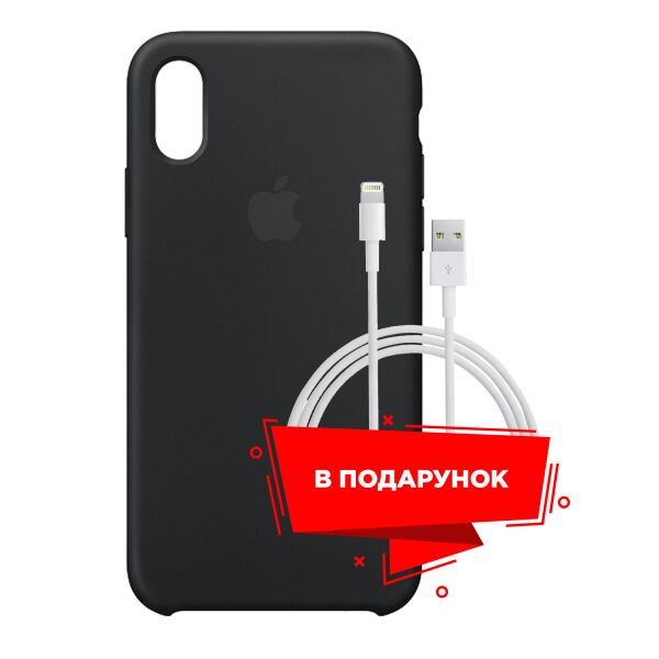 

Чехол для Apple iPhone XR Black + кабель Lightning (ARS53230)