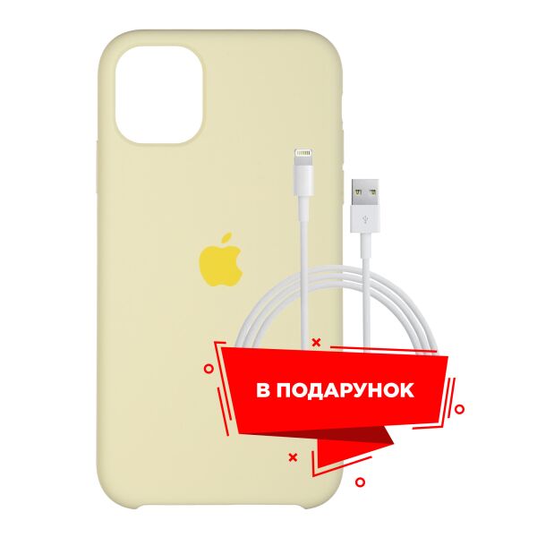 

Чехол для Apple iPhone 11 Pro Mellow Yellow + кабель Lightning (ARS55620)