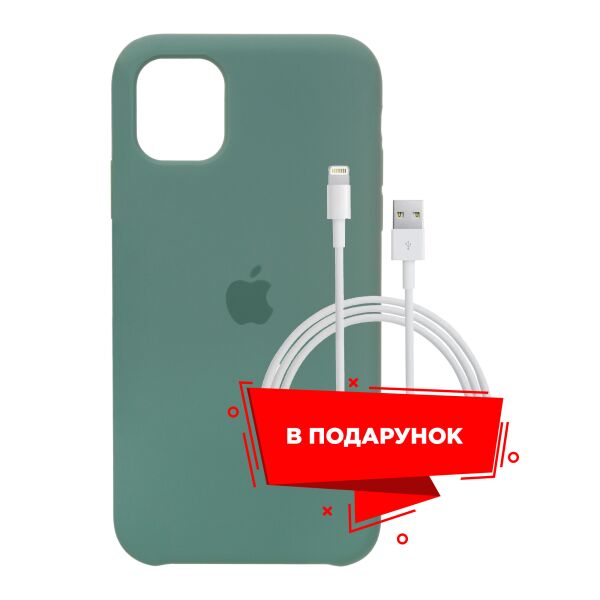 

Чехол для Apple iPhone 11 Pine Green + кабель Lightning (ARS56920)