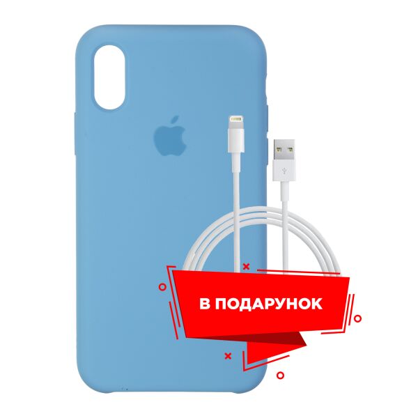 

Чехол для Apple iPhone XS Max Cornflower + кабель Lightning (ARS55293)