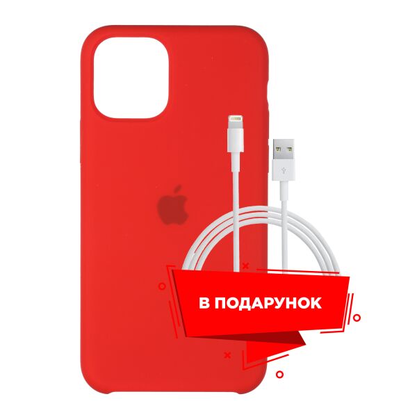 

Чехол для Apple iPhone 11 Red + кабель Lightning (ARS55391)