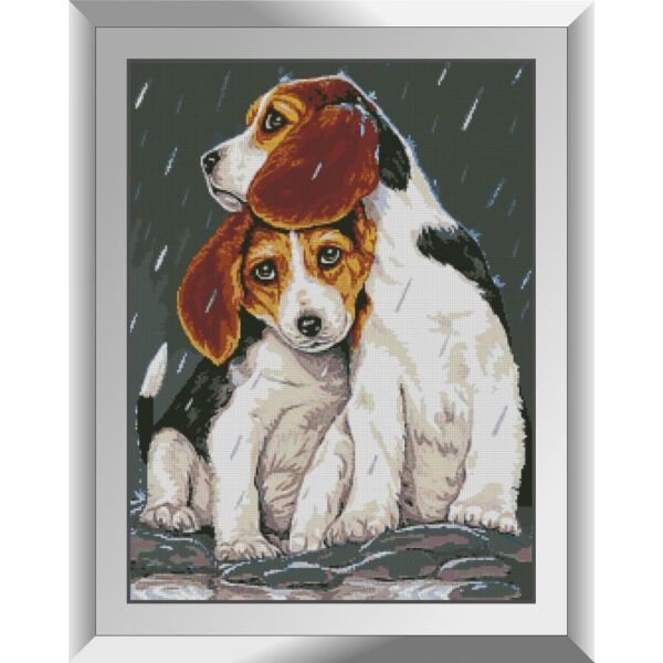 

Набор алмазной живописи Dream Art Братская защита (щенки) 31510D