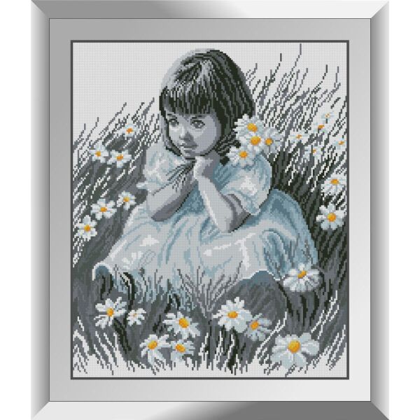 

Набор алмазной живописи Dream Art Девочка в ромашках 31495D