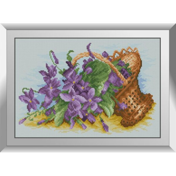 

Набор алмазной живописи Dream Art Фиалки в корзинке 31541D