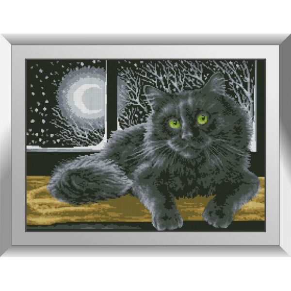

Набор алмазной живописи Dream Art Кот в ночи 31556D