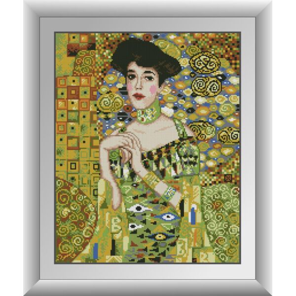 

Набор для рисования камнями алмазная живопись Dream Art Портрет Адели Блох-Бауэр. Густав Климт (квадратные, полная) 30519D