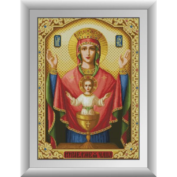 

Набор для рисования камнями алмазная живопись Dream Art Икона Неупиваемая чаша (квадратные, полная) 30725D