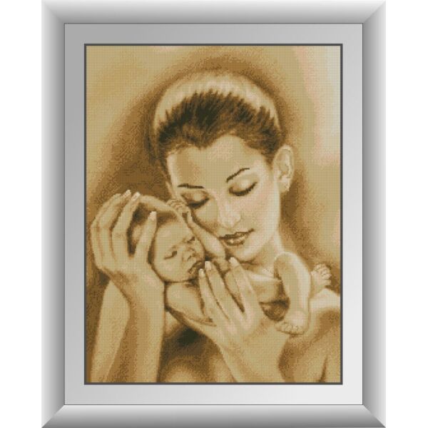 

Набор для рисования камнями алмазная живопись Dream Art Материнская нежность (квадратные, полная) 30637D