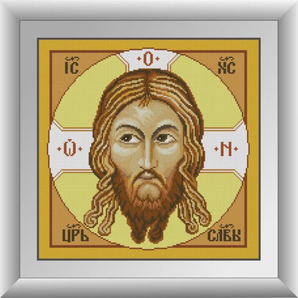 

Набор для рисования камнями алмазная живопись Dream Art Спас Нерукотворный (квадратные, полная) 30785D