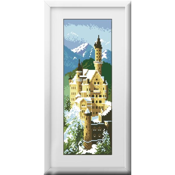 

Набор для рисования камнями алмазная живопись Dream Art Замок Нойшванштайн (квадратные, полная) 30128D