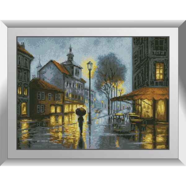 

Набор для рисования камнями алмазная живопись Dream Art Ночь над городом (квадратные, полная) 31250D