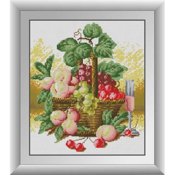 

Набор для рисования камнями алмазная живопись Dream Art Осенняя корзина (квадратные, полная) 30687D