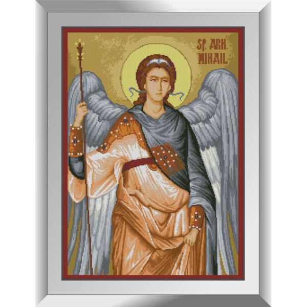 

Набор для рисования камнями алмазная живопись Dream Art Архангел Михаил (квадратные, полная) 31199D