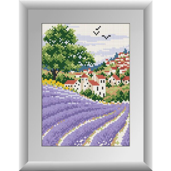 

Набор для рисования камнями алмазная живопись Dream Art Лавандовое поле (квадратные, полная) 30040D