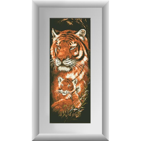 

Набор для рисования камнями алмазная живопись Dream Art Заботливая мама (квадратные, полная) 30198D