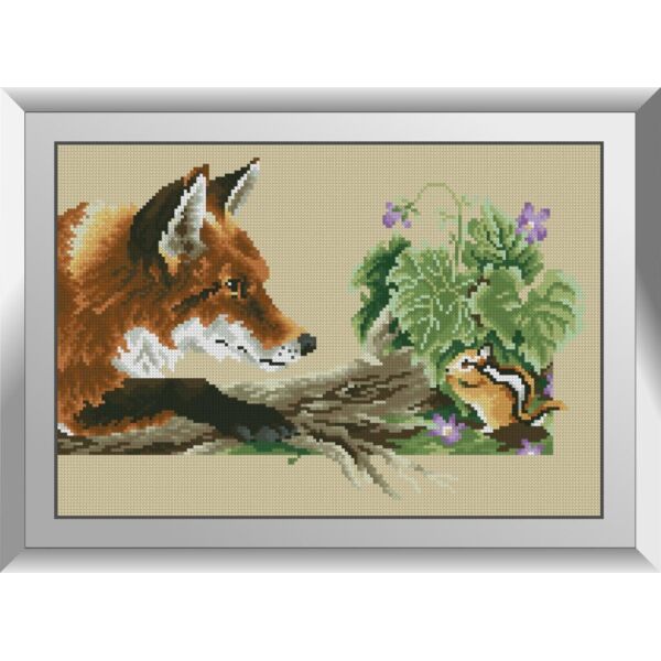 

Набор для рисования камнями алмазная живопись Dream Art Лиса охотница (квадратные, полная) 31240D