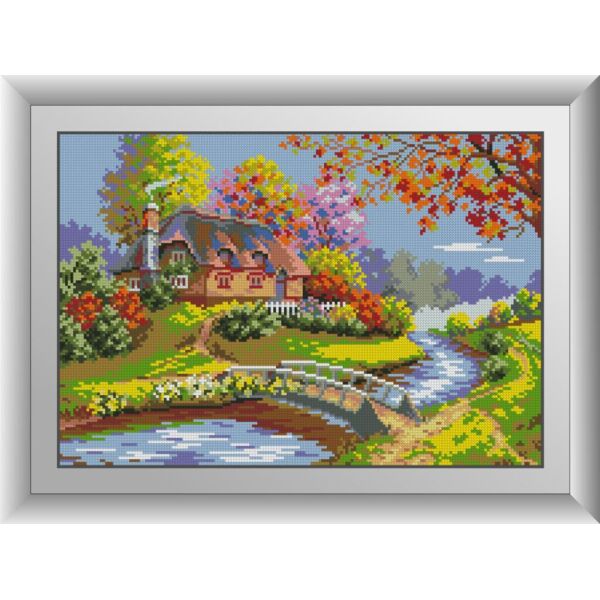 

Набор для рисования камнями алмазная живопись Dream Art Краски осени (квадратные, полная) 30690D