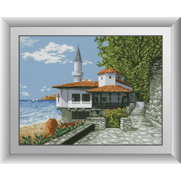 

Набор для рисования камнями алмазная живопись Dream Art Тихая гавань (квадратные, полная) 30845D