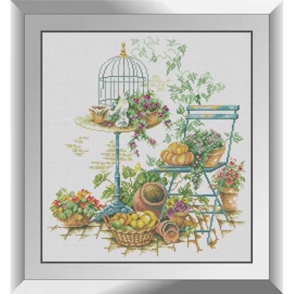

Набор для рисования камнями алмазная живопись Dream Art Осенние дары (квадратные, полная) 31214D