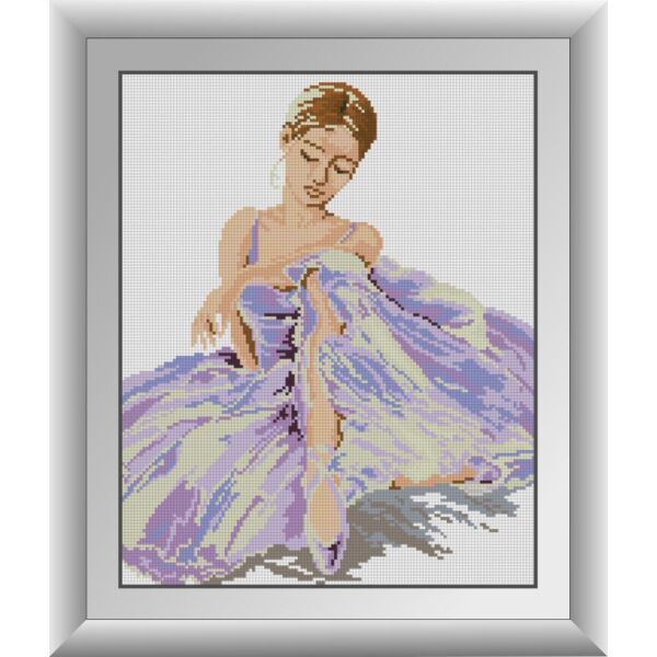 

Набор для рисования камнями алмазная живопись Dream Art Балерина (квадратные, полная) 30532D